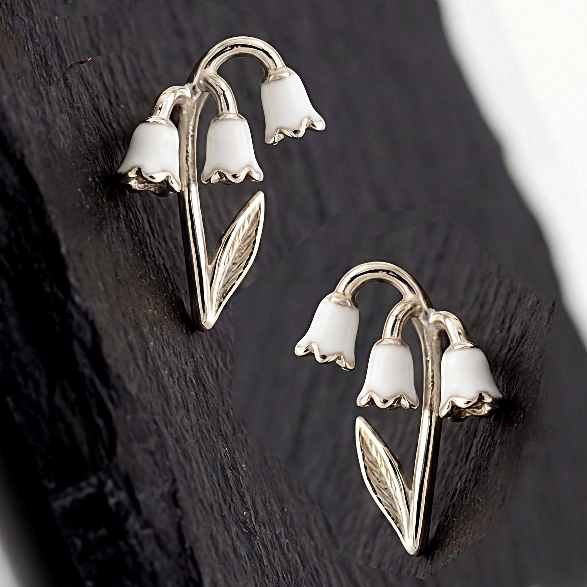 Maiglöckchen Ohrstecker 925 Silber